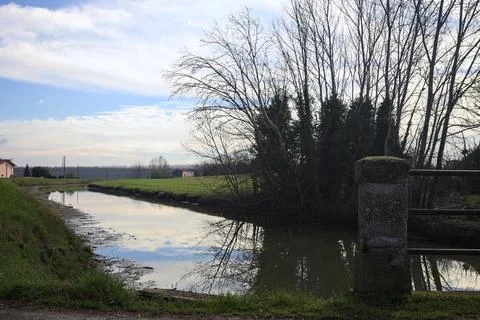Bridge over a brook Stock Photos
