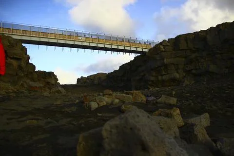Bridge over the continents Stock Photos