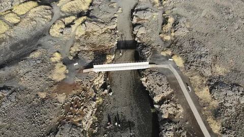 Bridge over the continents Stock Photos