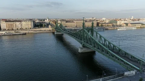 Bridge over the Danube, Budapest Stock Footage 124171745