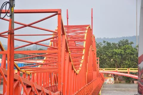 Bridge over the deep ocean Stock Photos