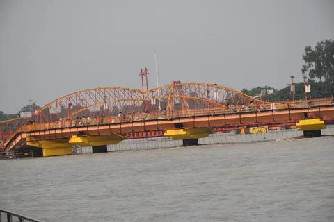 Bridge over the deep ocean Stock Photos