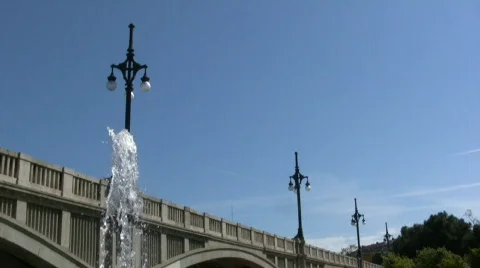 Bridge over the garden 스톡 동영상 368223