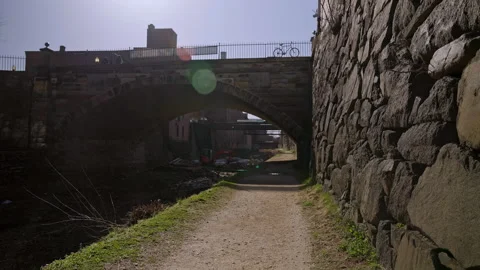 Bridge Over Georgetown Canal Washington DC Stock Footage 155755716