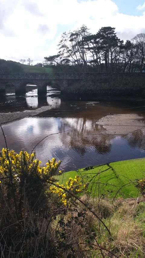 Bridge over Glendun River at Cushendun Video stock 303957437