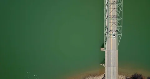 Bridge over green water Stock Footage 101771331