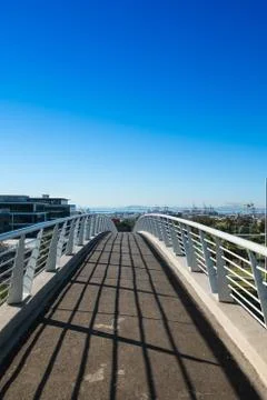Bridge over highway Stock Photos