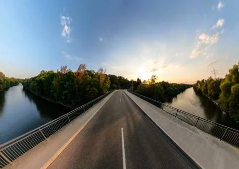 Bridge over the Iller. Fotos Stock