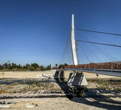 Bridge over LA river Stock Photos