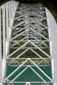 Bridge over niagara river Stock Photos