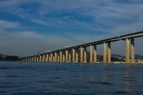 Bridge over the ocean. Stock Photos