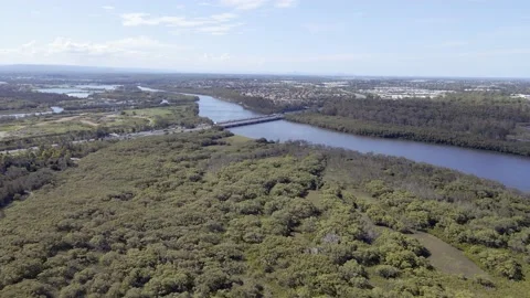 Bridge over Pine River Video stock 147697534