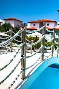 Bridge over the pool Фото