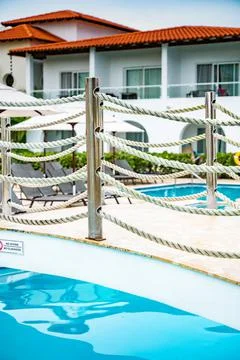 Bridge over the pool Фото