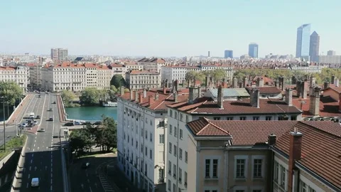 Bridge over the Rhône Stock Footage 137420326