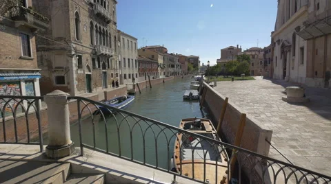 Bridge over Rio de S. Trovaso, Venice Stock Footage 57141883