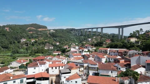Bridge over the River Ceira Stock Footage 295889921