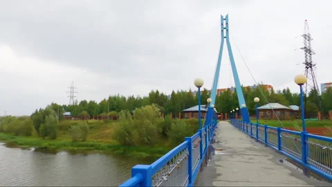 Bridge over river in city. 動画素材 138756388