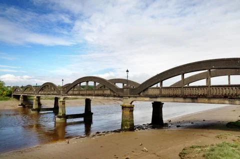Bridge over the River Dee at Kirkcudbright Stock Photos