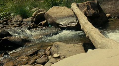 Bridge over the river Stock Footage 52755091