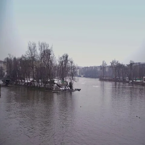 Bridge over river. Stock Footage 69423555