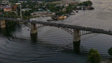 Bridge over the river Stock Footage 78778287