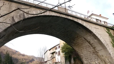 A bridge over a river Video stock 104478681