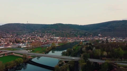Bridge over river Stock Footage 154337402