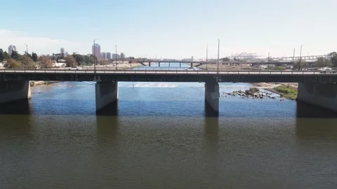 Bridge Over A River Vídeo Stock 209680747