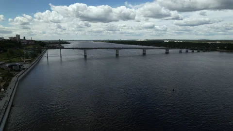 Bridge over river Stock Footage 218214608