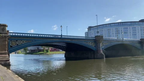 A Bridge over the river Stock Footage 239643353