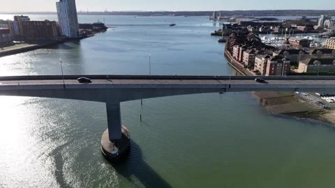 Bridge over the River Stock Footage 266162380