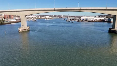 Bridge over the River Stock Footage 266163203