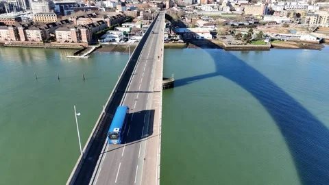 Bridge over the River Stock Footage 266163938