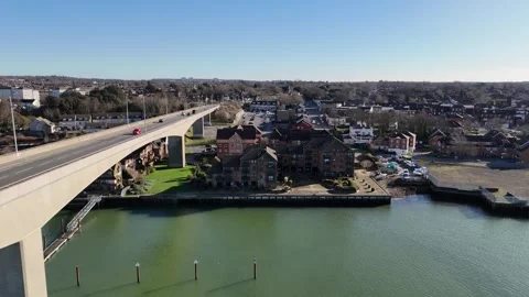 Bridge over the River Stock Footage 266167567