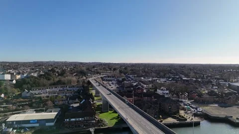 Bridge over the River Stock Footage 266167834