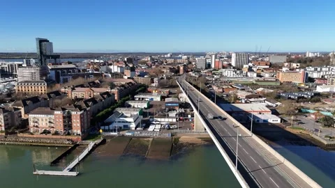 Bridge over the River Stock Footage 266168303