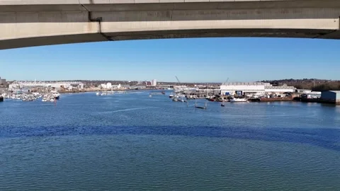 Bridge over the River Stock Footage 266168393