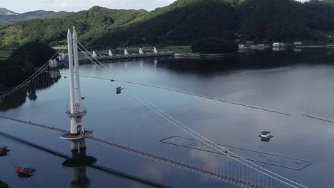 The bridge over the river Video stock 310216059