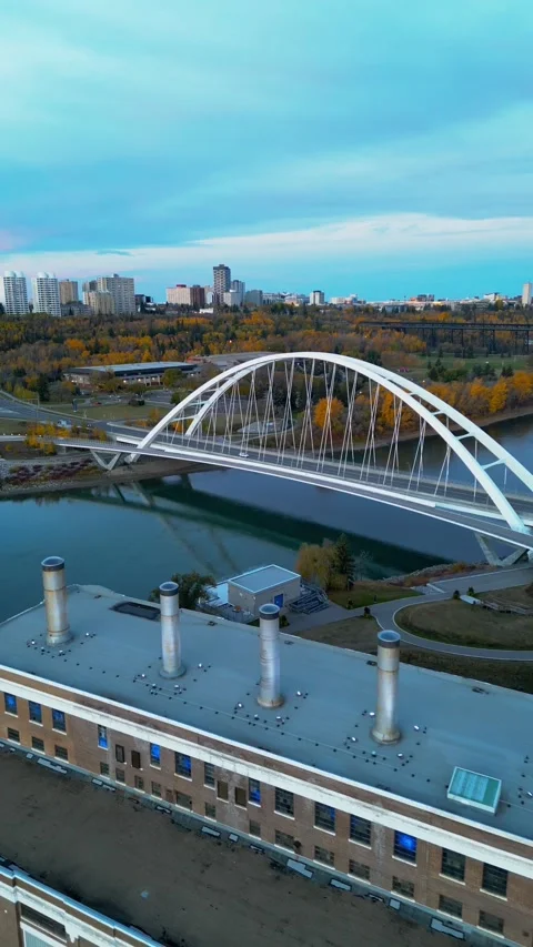 A bridge over a river Stock Footage 315690929