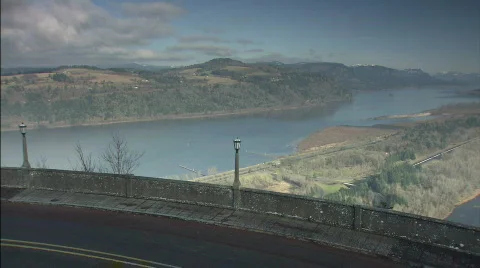 Bridge over river inlets Stock Footage 632692