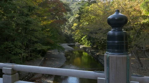 Bridge over River at Ise Grand Shrine in Japan Stock Footage 45607640