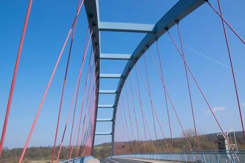 Bridge over the river main Foto stock