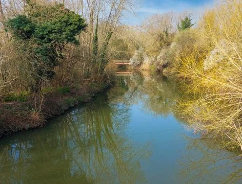 Bridge over the River Medway Stock Photos