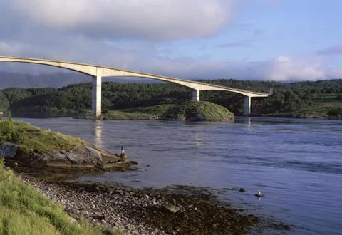 Bridge over river Stock Photos