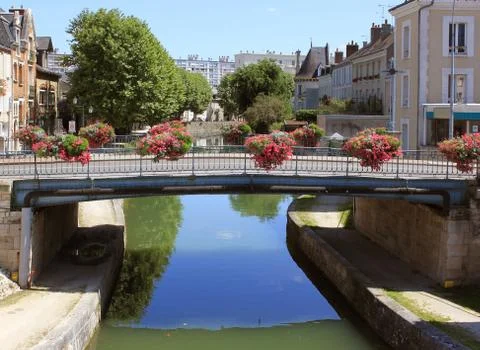 Bridge over a river Stock Photos