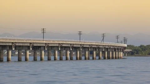 Bridge over the river Stock Photos