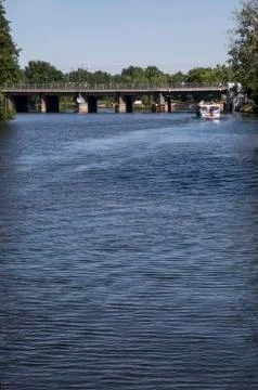 Bridge over the river Stock Photos