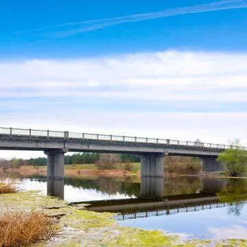 Bridge over river Stock Photos