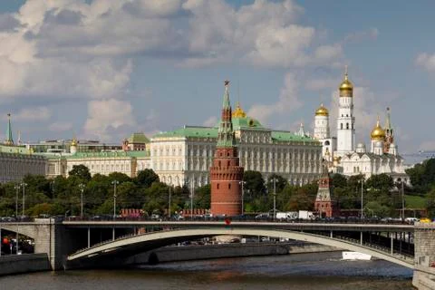 Bridge over the river. Stock Photos